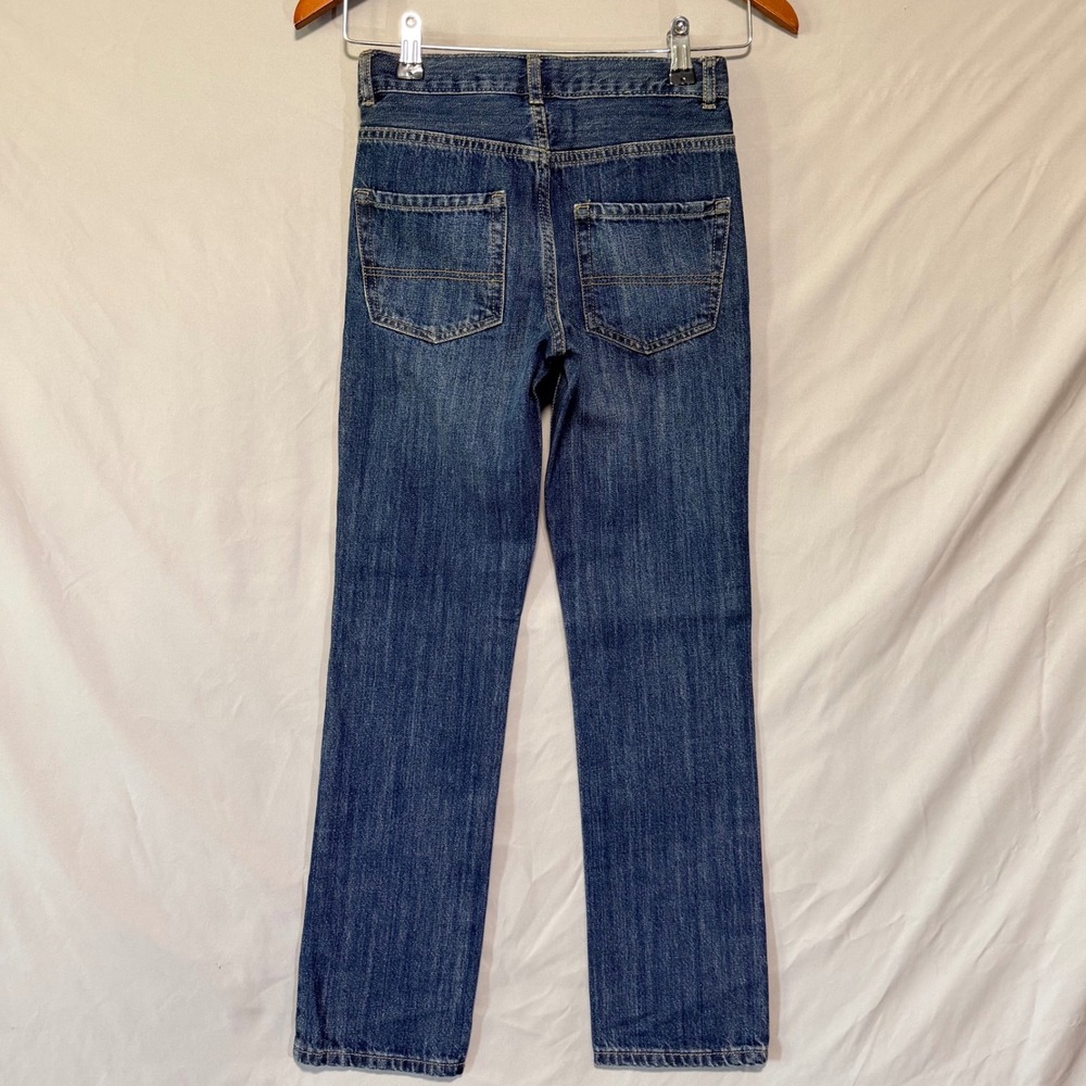 The Childrens Place Boys Straight Jeans Size 12 Slim Blue Denim Adjustable Waist - Picture 2 of 7